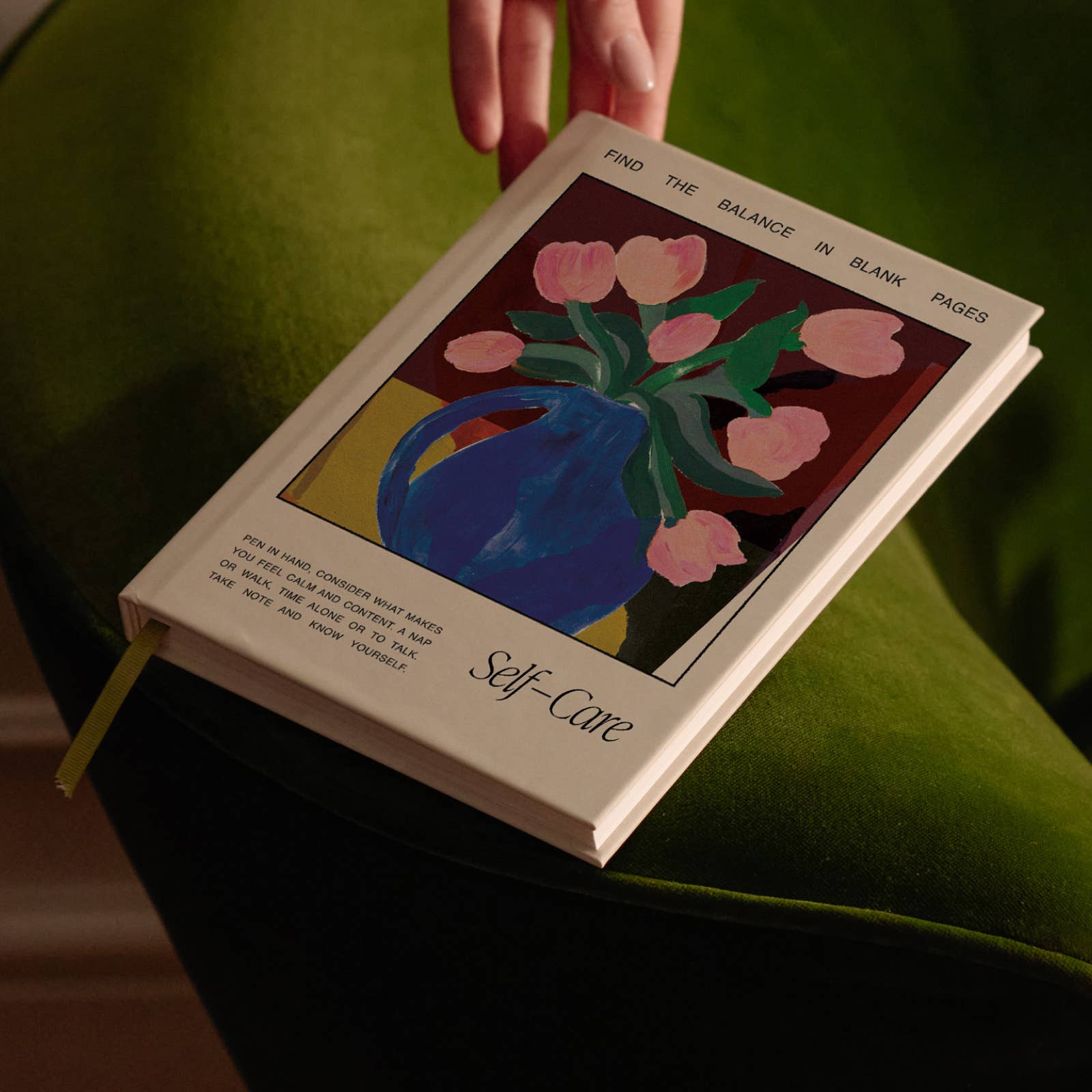 Papier - Vente Journal intime - Journal de bien-être guidé, couverture rigide A5 - Vase Tulipe4