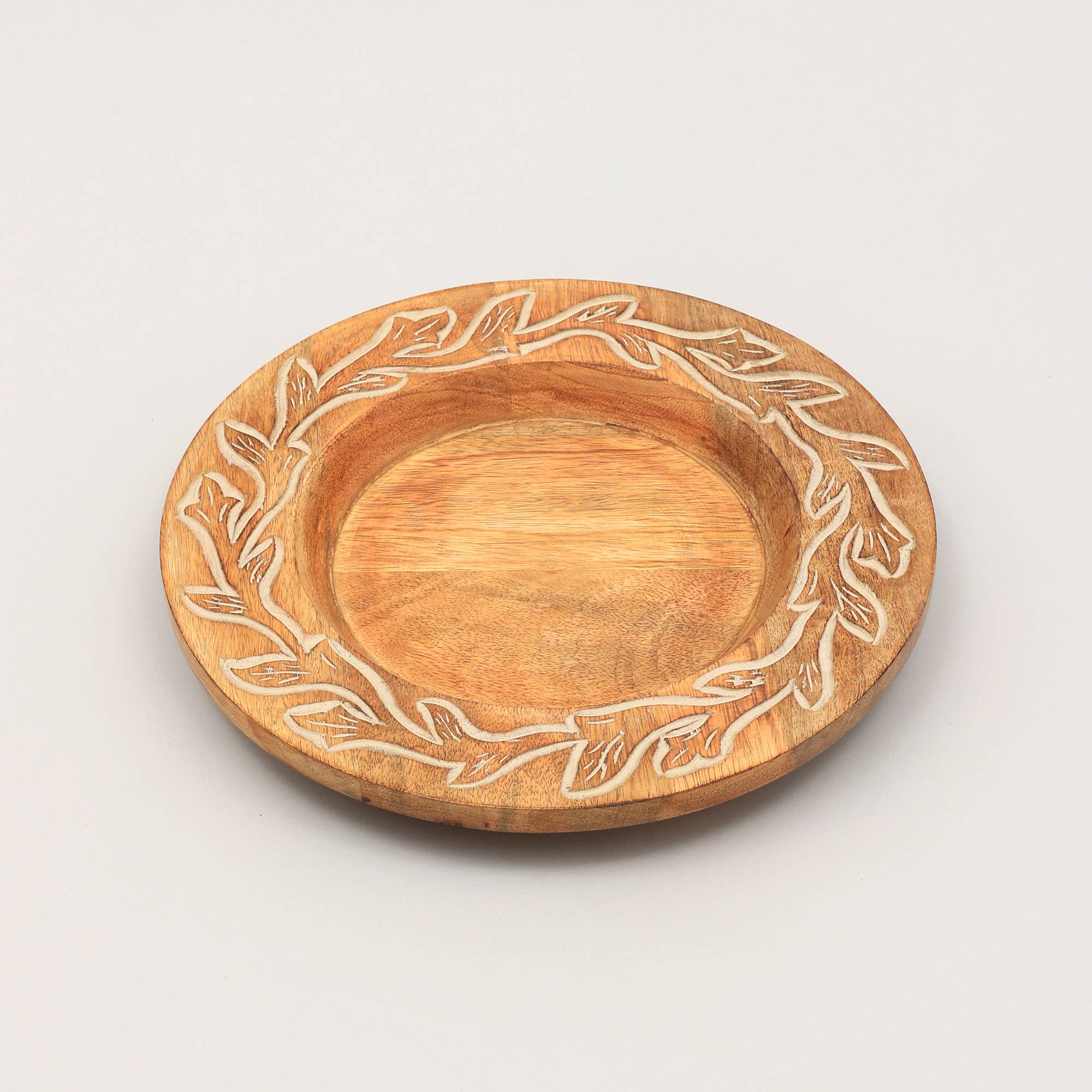 ExpoBazaar - Wholesale Dinner Plate - Wood Charger Plate | Handmade 13" Artisan Wooden Tableware1