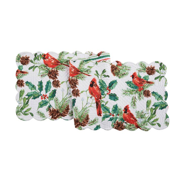 Christmas Delwyn Cardinal Table Runner for wholesale by C&F Home