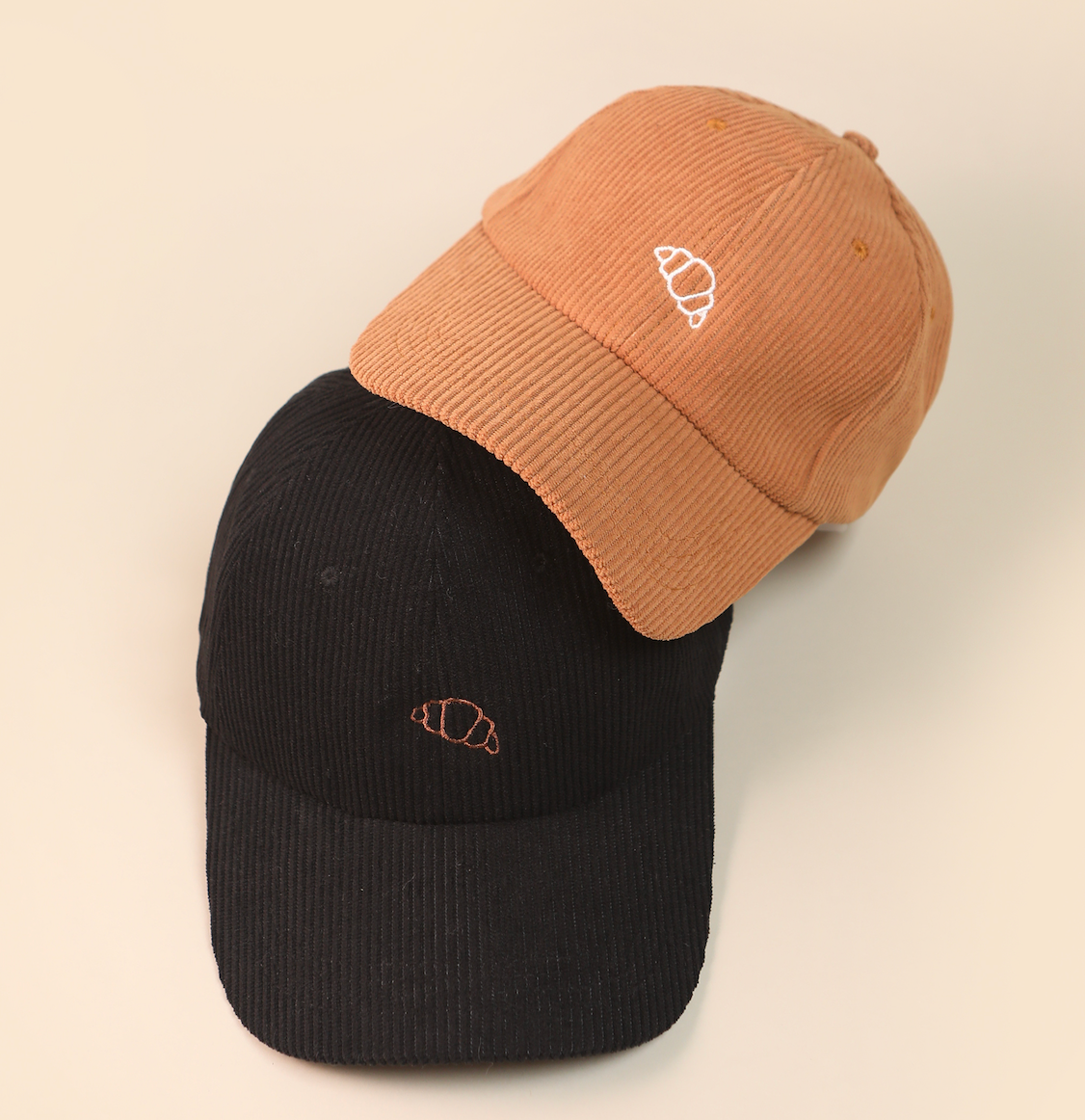 LoveLina - Wholesale Baseball Cap - Women's - Croissant Corduroy Baseball Cap (JOSA)1