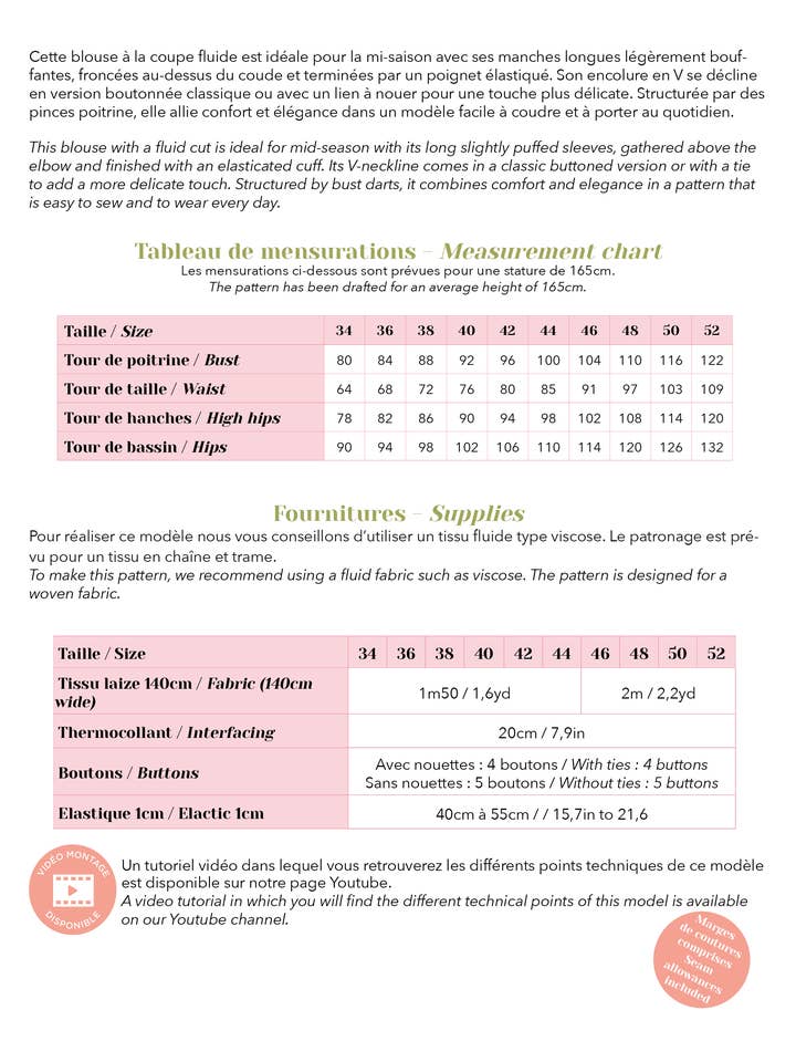 Lise Tailor - Wholesale Pants - Women's - Sewing pattern - Monarch - sold individually14