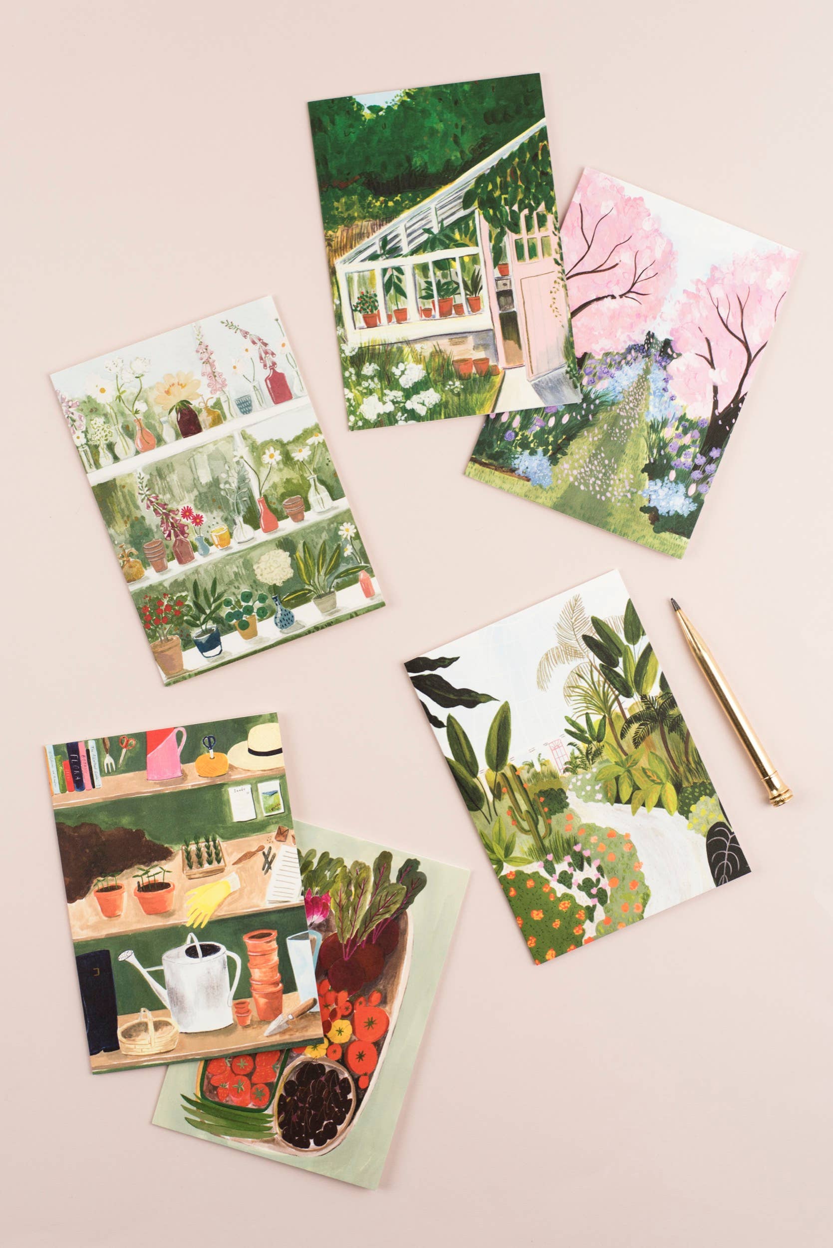 Peggy & Kate - Venta al por mayor Tarjetas de felicitación - Tarjeta Glasshouse | Tienda de Plantas | Flores Cortadas | Invernadero1