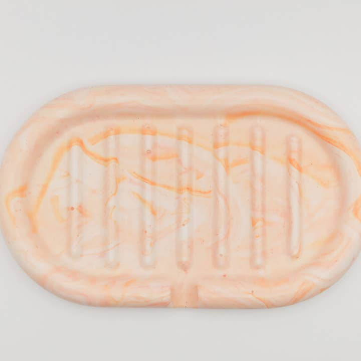 Hey Denise - Wholesale Soap Caddy - Colourful and graphic Jesmonite soap holder1