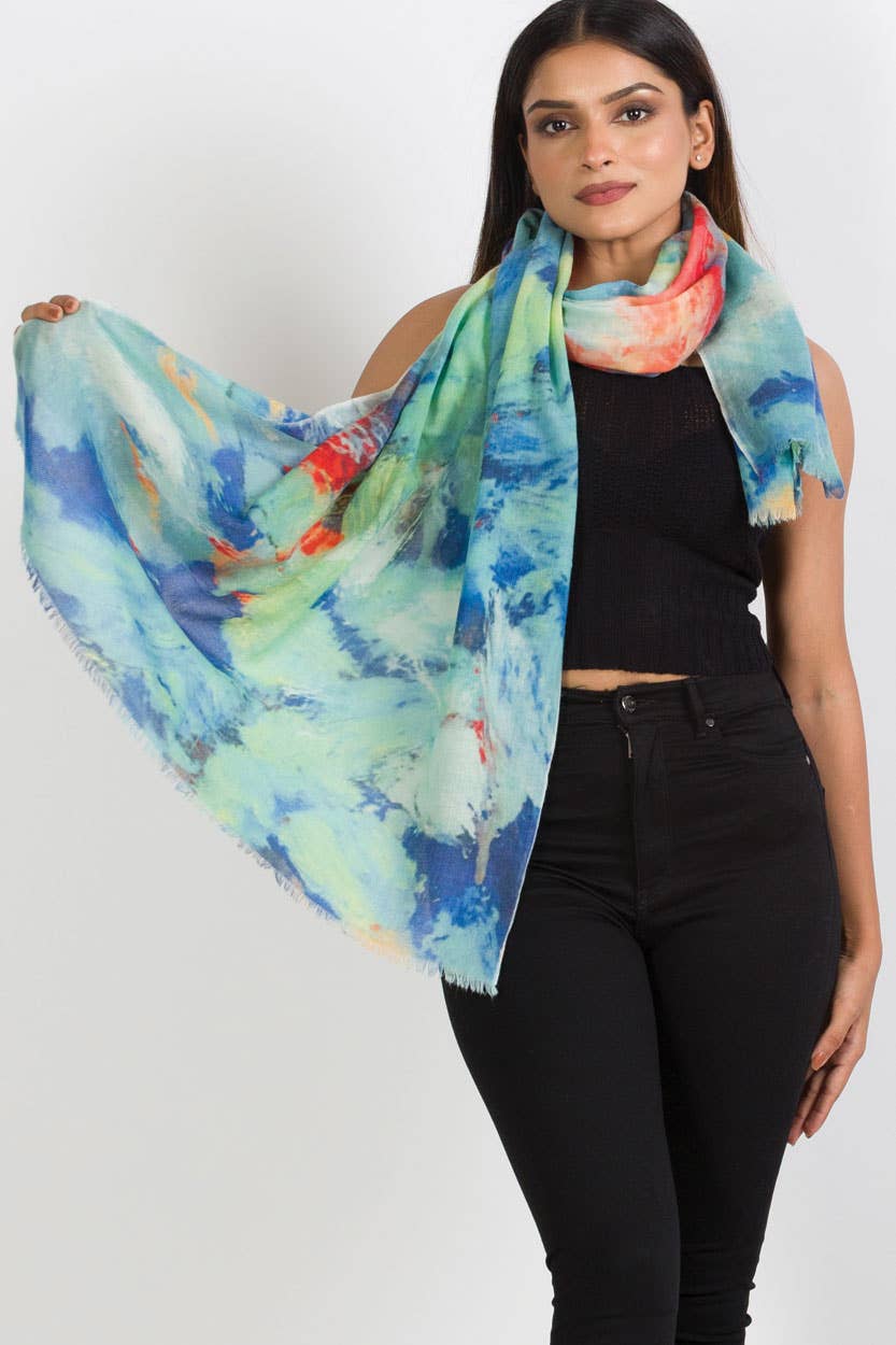 Sevya Handmade - Vente Châle – femme - Écharpes en laine fine Reena22