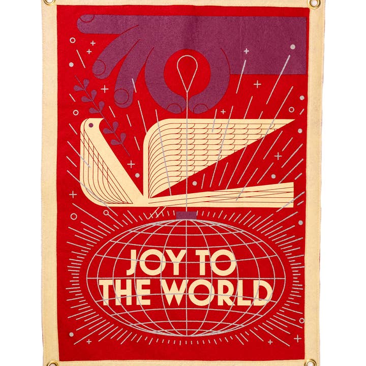 Joy To The World Camp Flag • Invisible Creature x Oxford Pennant for wholesale by Oxford Pennant