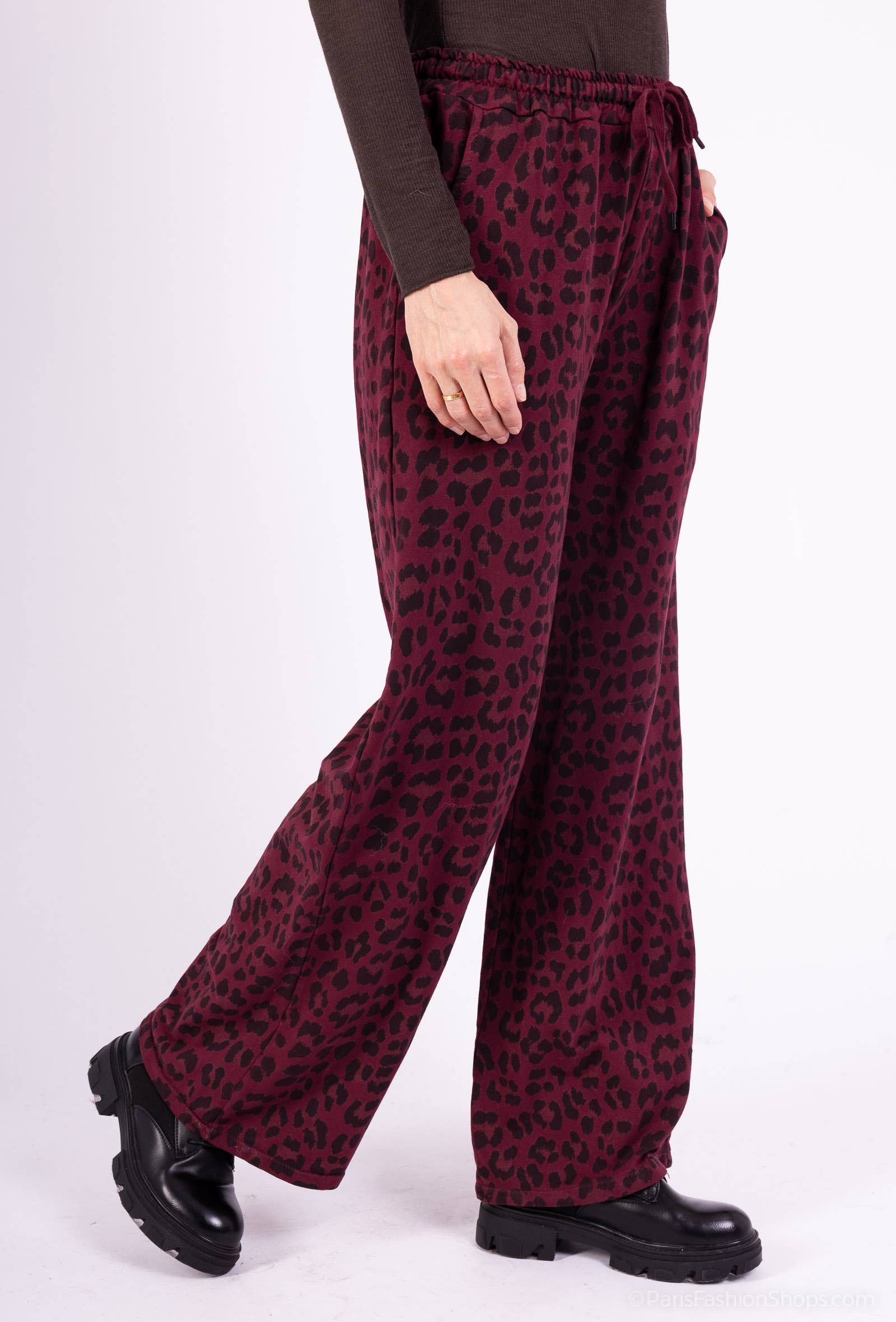 Pépouz' Paris - Wholesale Pants - Women's - Fluid and comfortable leopard print pants PPN256118