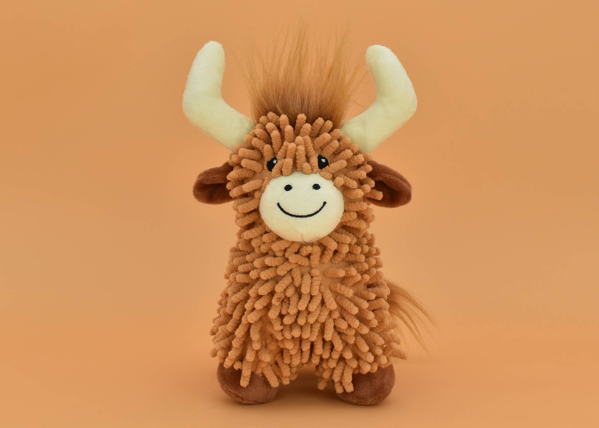 Pet Palette Distribution - Wholesale Pet Plush Toy - Dog - Multipet Floppy Highland Cow Dog Toy 10"1