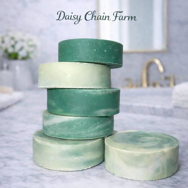 Backwoods Hike Goat Milk Soap, fresh foresty soap for wholesale by Daisy Chain Farm