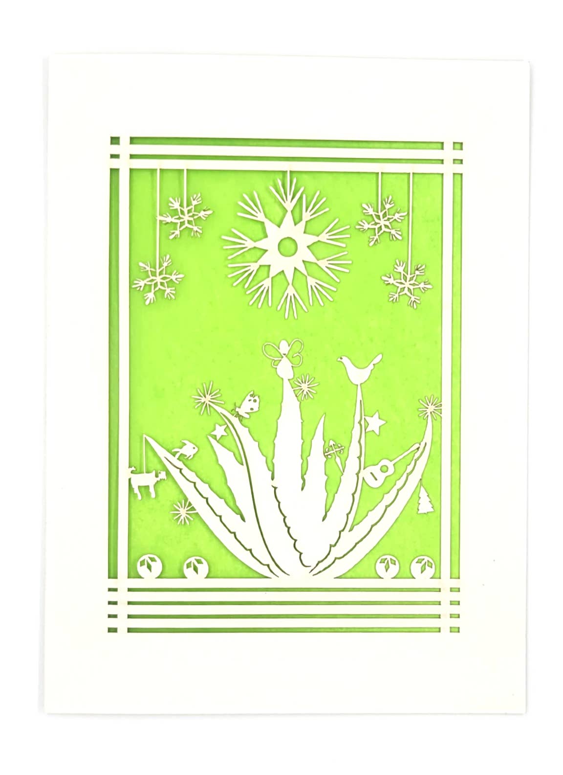 two hermanas - Wholesale Christmas Card - Agave Holiday Card - a fun twist on the Holidays - laser cut7