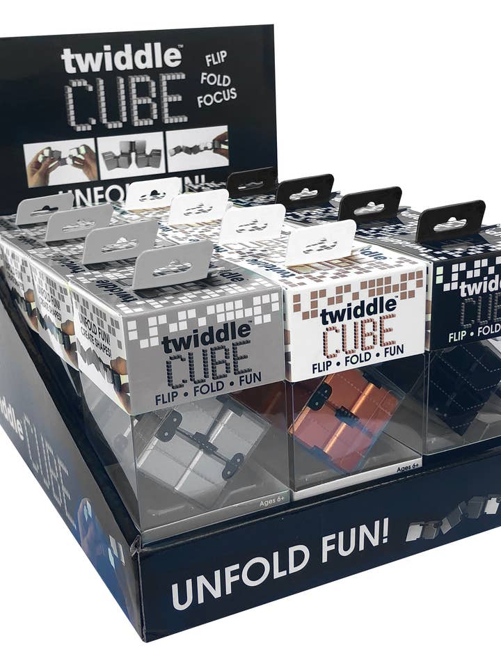 Zorbitz Twiddle Cube 12 pc PDQ for wholesale by Zorbitz