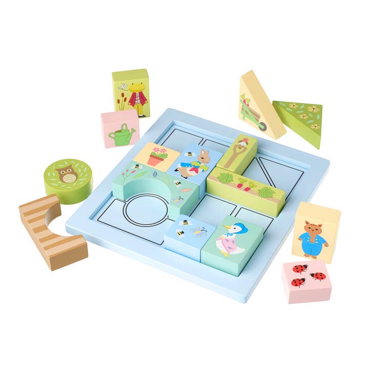 Orange Tree Toys - Wholesale Puzzle - Kids - Peter Rabbitâ„¢ Wooden Block Puzzle