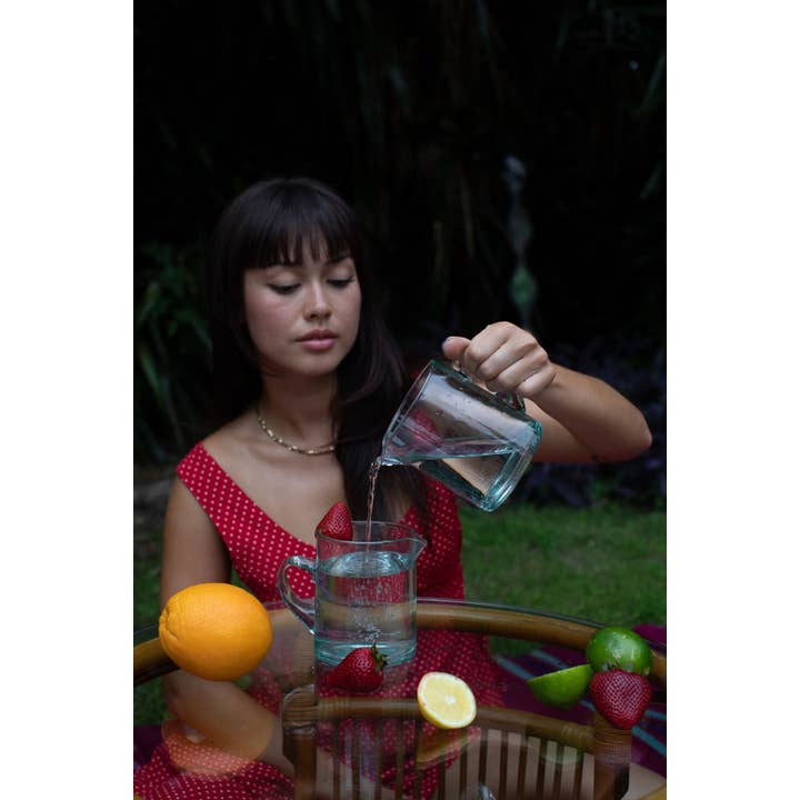 Voyage - Wholesale Carafe - Moroccan Crystal Blue Half Carafe10