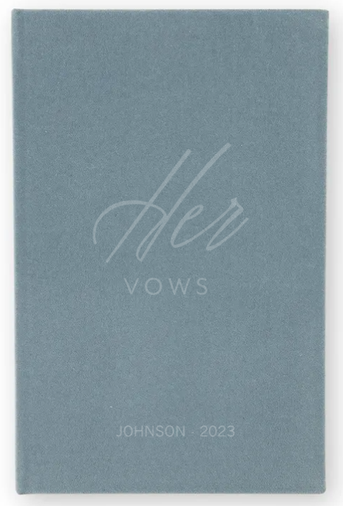 Weddingstar Inc. - Wholesale Notebook - Velvet Vow Pocket Notebook - Her Vows4