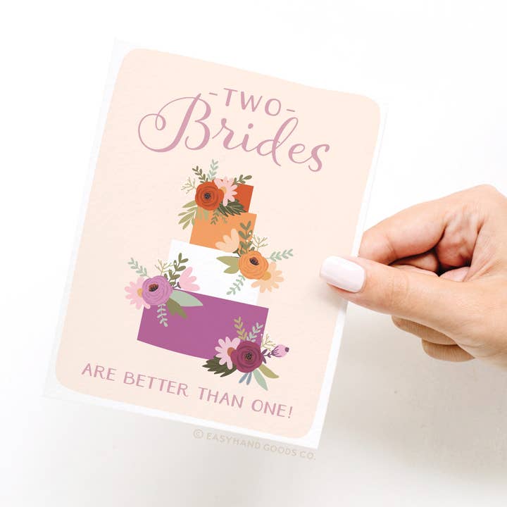 Easyhand Goods – formerly Onderkast – wholesale Wedding card – Two Brides Are Better Than One Greeting Card2