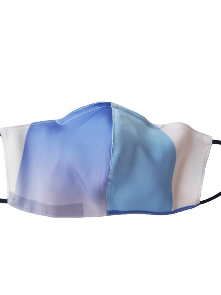 Zijden masker - blauwe blokken voor wholesale door Fridaze