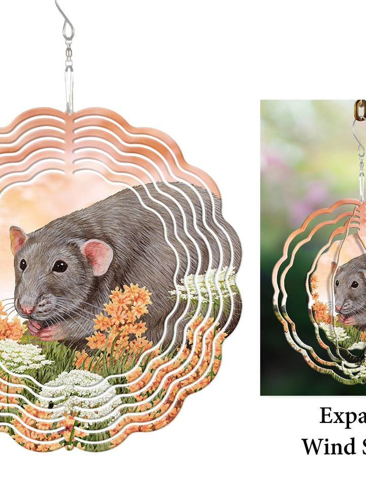 Rata (Sólido Gris Claro) - Molinillo de Viento para venta al por mayor de Pet Gifts USA, LLC