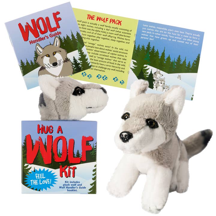 Peter Pauper Press - Wholesale Stuffed/Plush Toy - Kids & Baby - Hug a Wolf Kit3