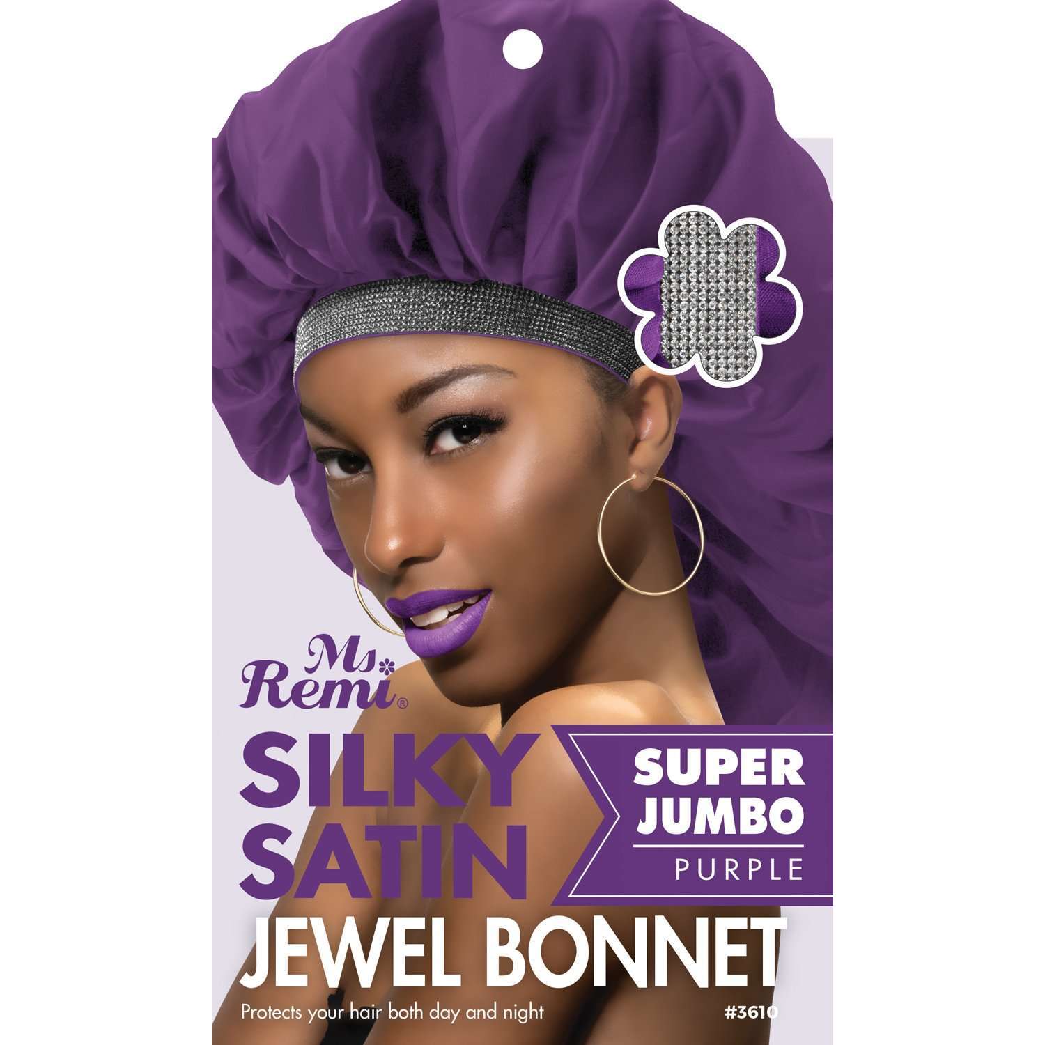 Annie International, Inc. - Wholesale Sleep Cap / Bonnet - Women's - Ms. Remi Silky Satin Jewel Bonnet X-Jumbo Assorted1