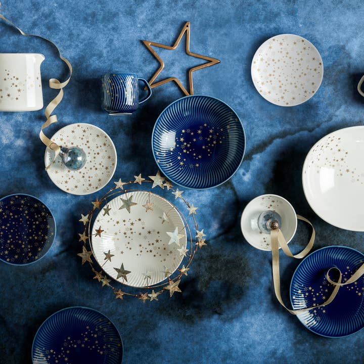 Denby - Wholesale Coffee Mug - Arc Blue Stars Coffee Mug