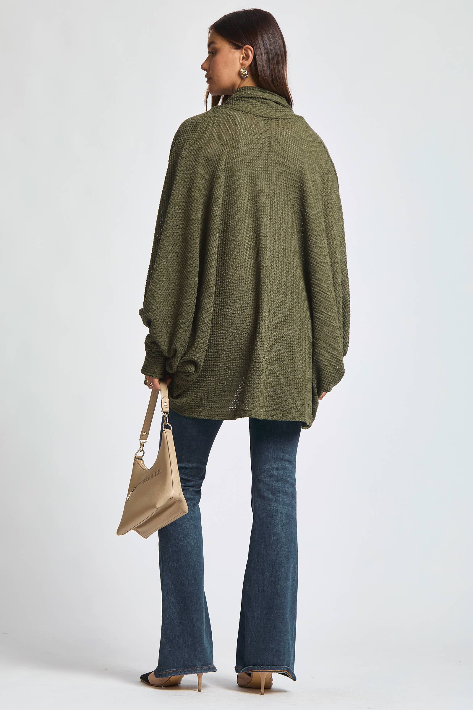 Dear Scarlett - Wholesale Cardigan - Women's - Crochet Knit Cardigan Batwing Sleeve5