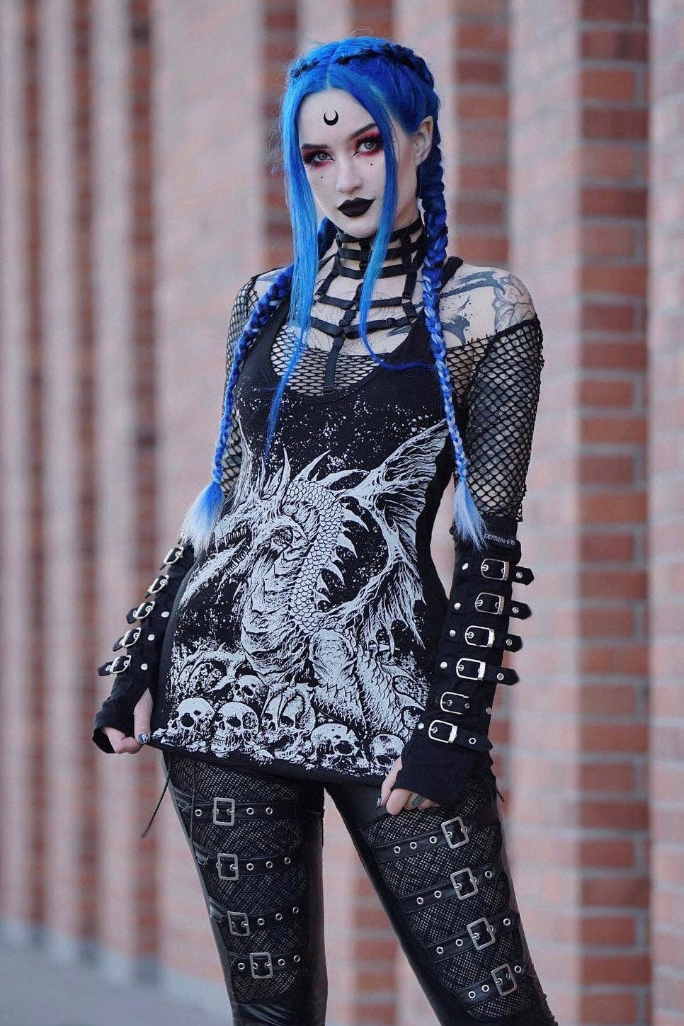 vampirefreaks – Engroshandel Grafisk t-shirt - Unisex – Dragon's Lair T-shirt i flere stilarter10