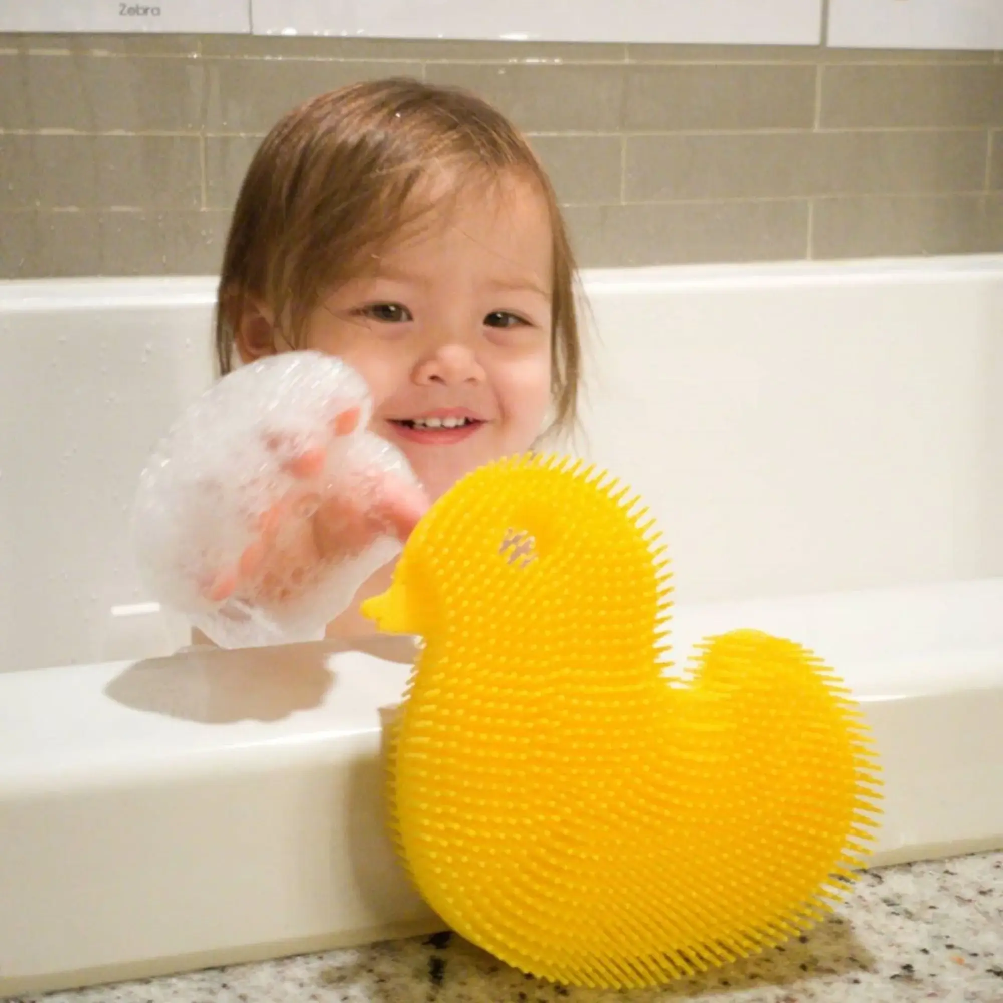 Innobaby on Faire - Wholesale Bath Toy - Baby - Silicone Bath Scrub / Duck / Baby Bath Toy 2
