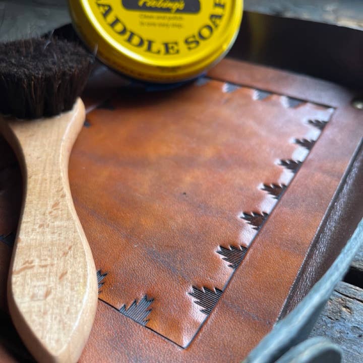 Sage Grouse Leather – wholesale Prydnadsbricka – Gränsen stämplat läder bricka 9x7 Western Catchall Betjänad