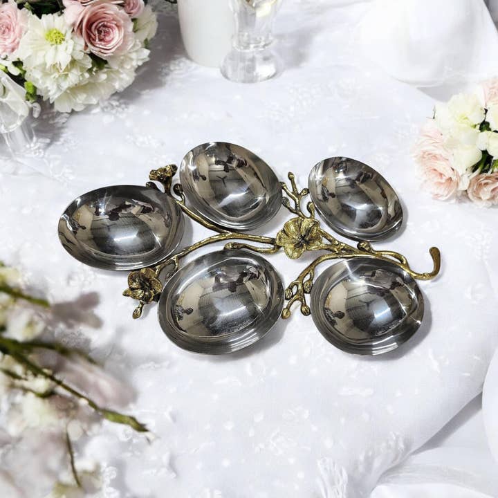Minster Stylish Living Ltd - Wholesale Decorative Plate/Dish/Bowl - 33Cm Brass Fruit Bowls
