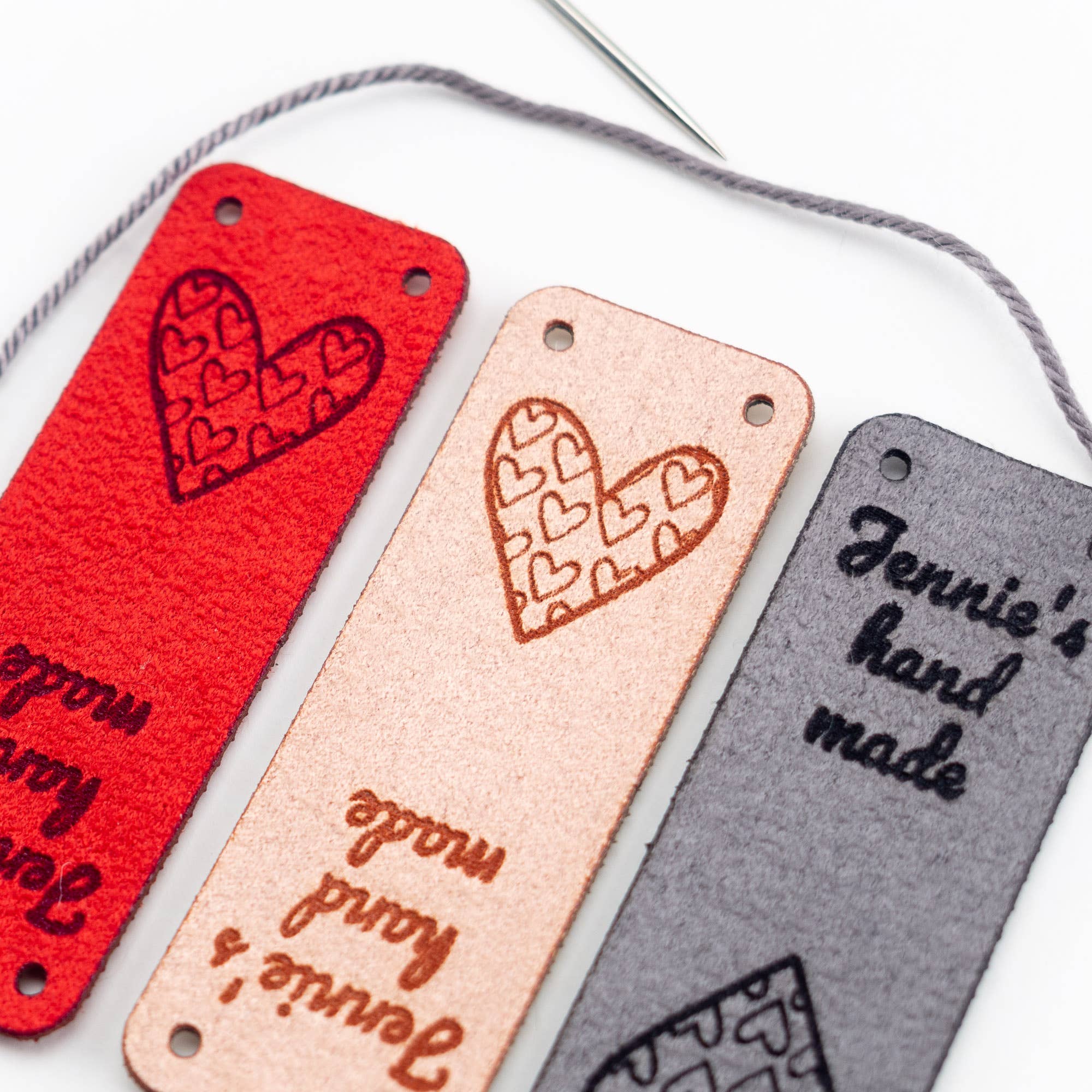 minimize custom tags - Venta al por mayor Etiquetas de regalos - Etiquetas de Marca Plegables Personalizadas - Imitación de Ante - 2 cm x 5,5 cm9