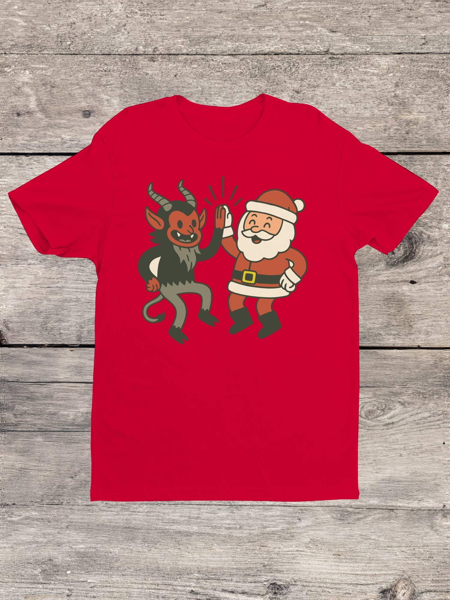 Swift Retail - Wholesale T-Shirt - Men's - Santa and Krampus Unite Men's T-Shirt3