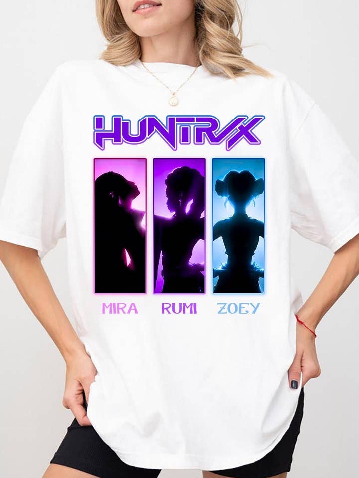 K-pop Demon Hunters Huntrix Inspireret T-shirt, Huntrix Fan T-shirt for engroshandel hos SONDO DESIGN LTD