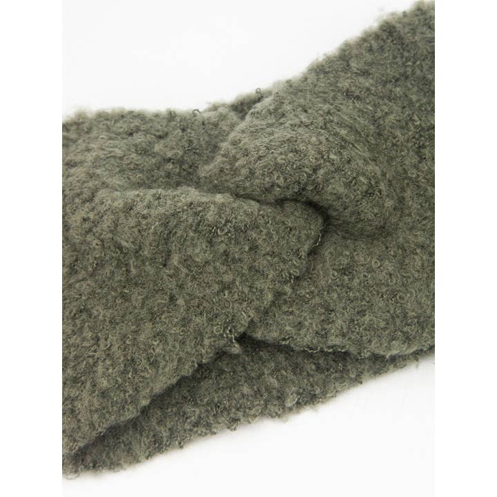 Sarta Accessories - Wholesale Fashion Headband - Women's - Bekka Twist Front Headband - Khaki, Plain Textured