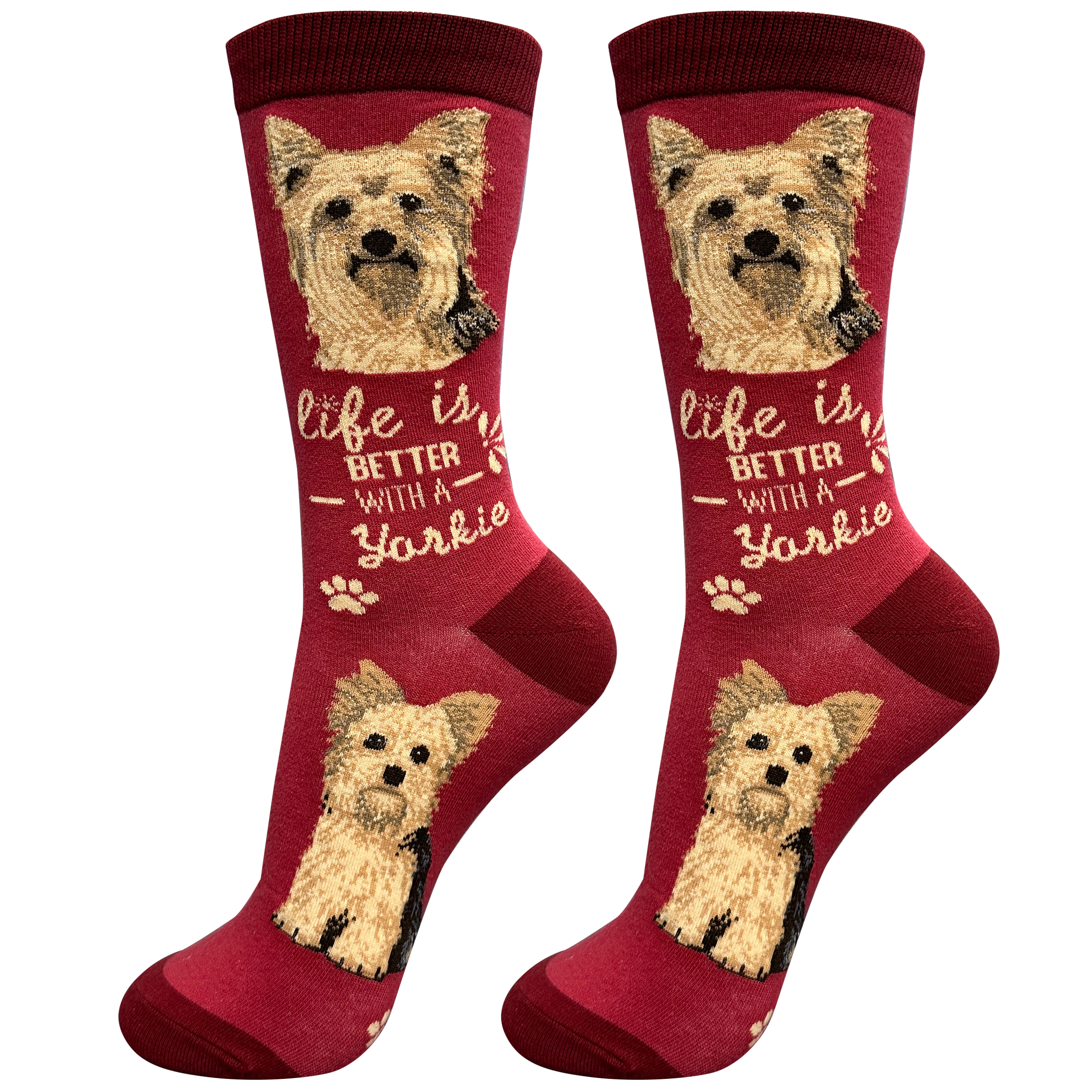 E&S Pets - Wholesale Socks - Unisex - Yorkie Dog Socks - Fun Novelty Crew Socks - Unisex0