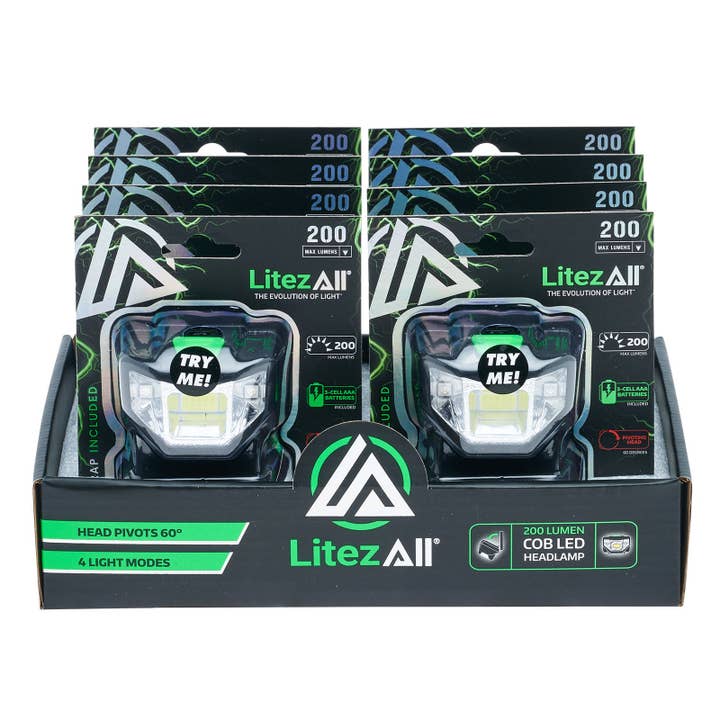 LitezAll - Wholesale Flashlight - LitezAll Quattro 4 Mode LED Head Lamp26