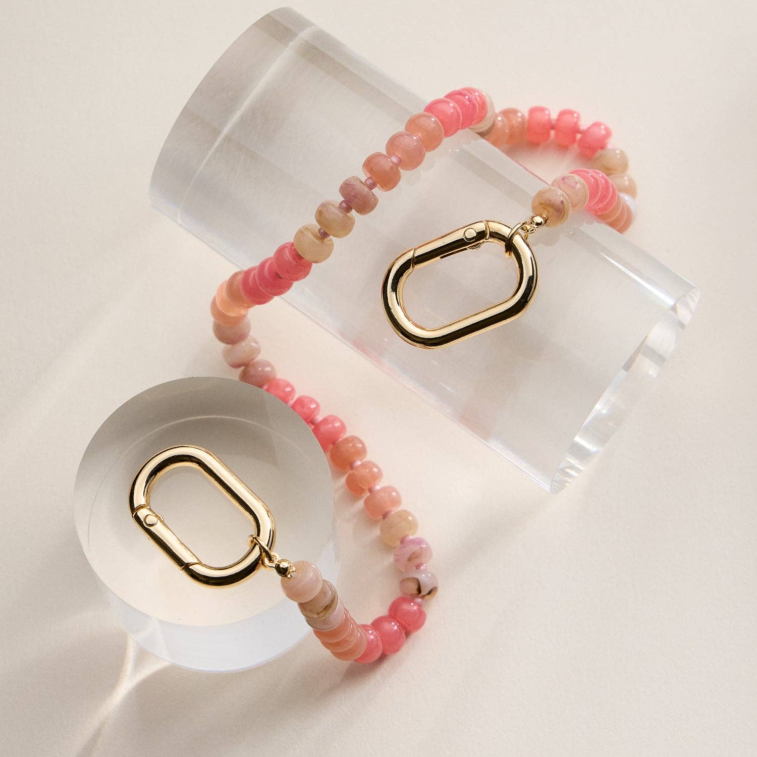 Frem - Wholesale Purse/Bag Accessory - Women's - Colorful Beaded Bag Charm with Gold Clasp Trendy Accessory11