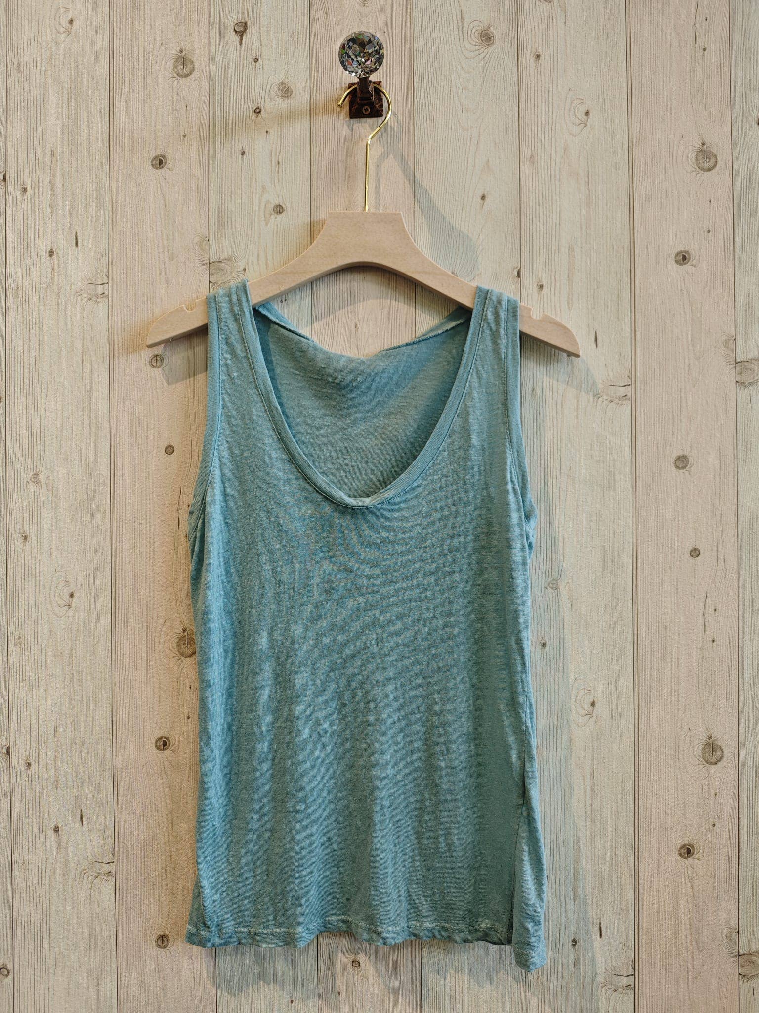 Linen & More - Wholesale T-Shirt - Women's - REF 3981 BASIC STRETCH LINEN T-SHIRT 100%16