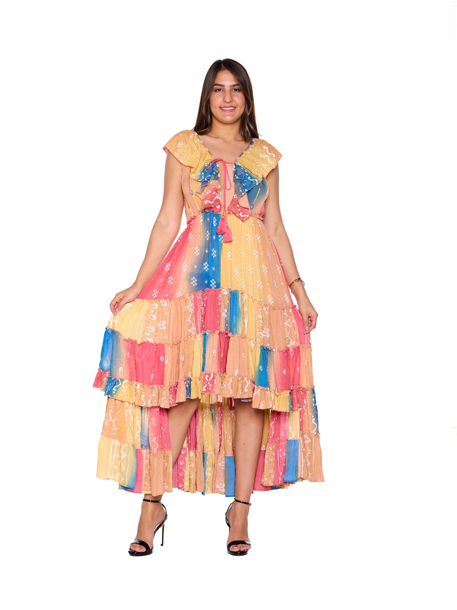 Ranee's - Wholesale Dress – Women's - Multicolor high low Dress