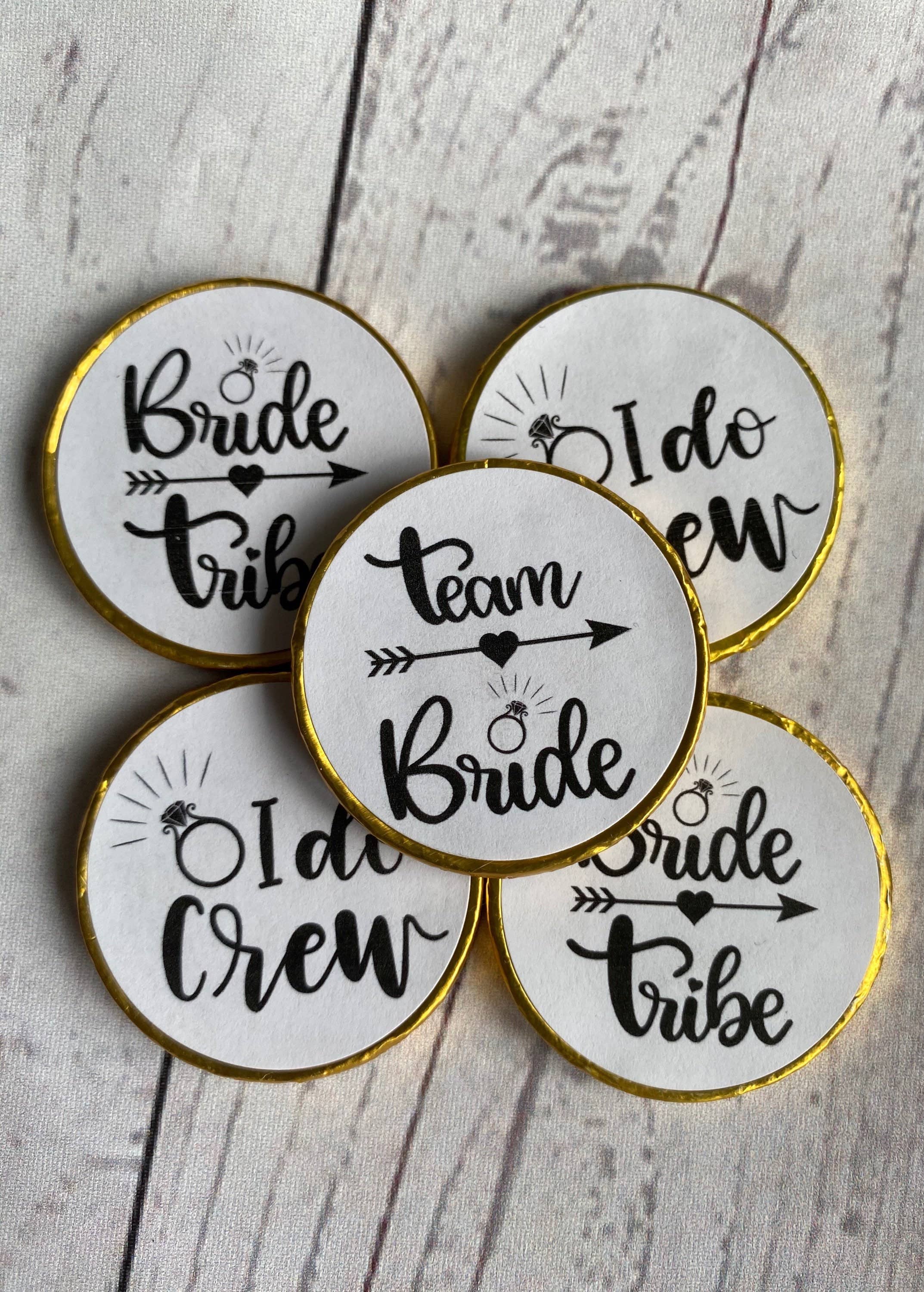 Sofia's Attic – wholesale Party gift – 5 X Hen Party Chocolate Coins Favours Bride Tribe I Do Crew2