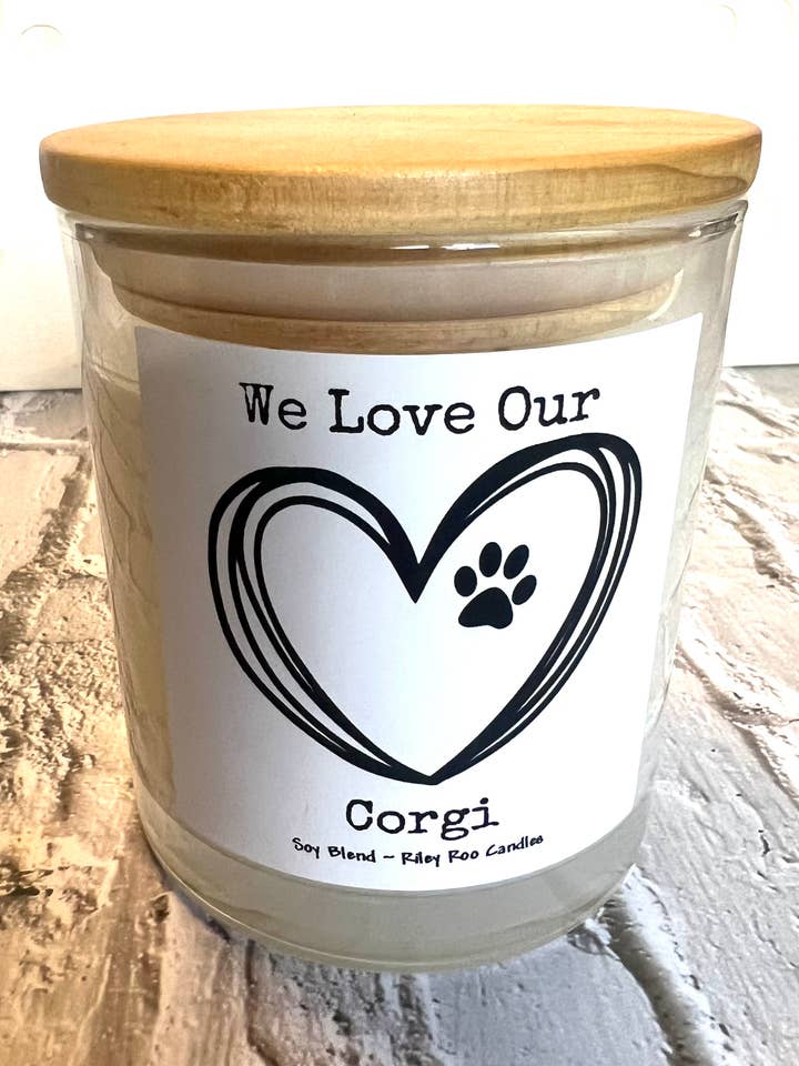 Find Your Pup | 23 Breeds Listed | Pet Themed Soy Candle for wholesale by Riley Roo Candles