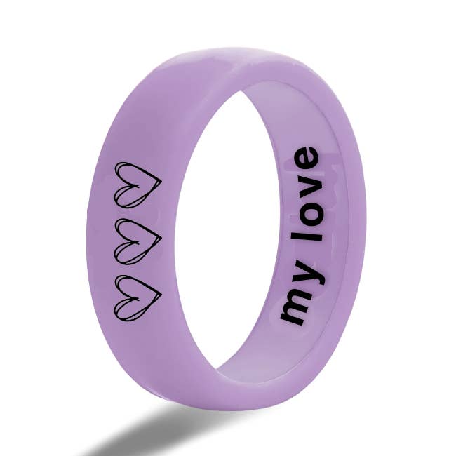 Flip Reversible three heart / my love reversible ring for wholesale by Flip Rings