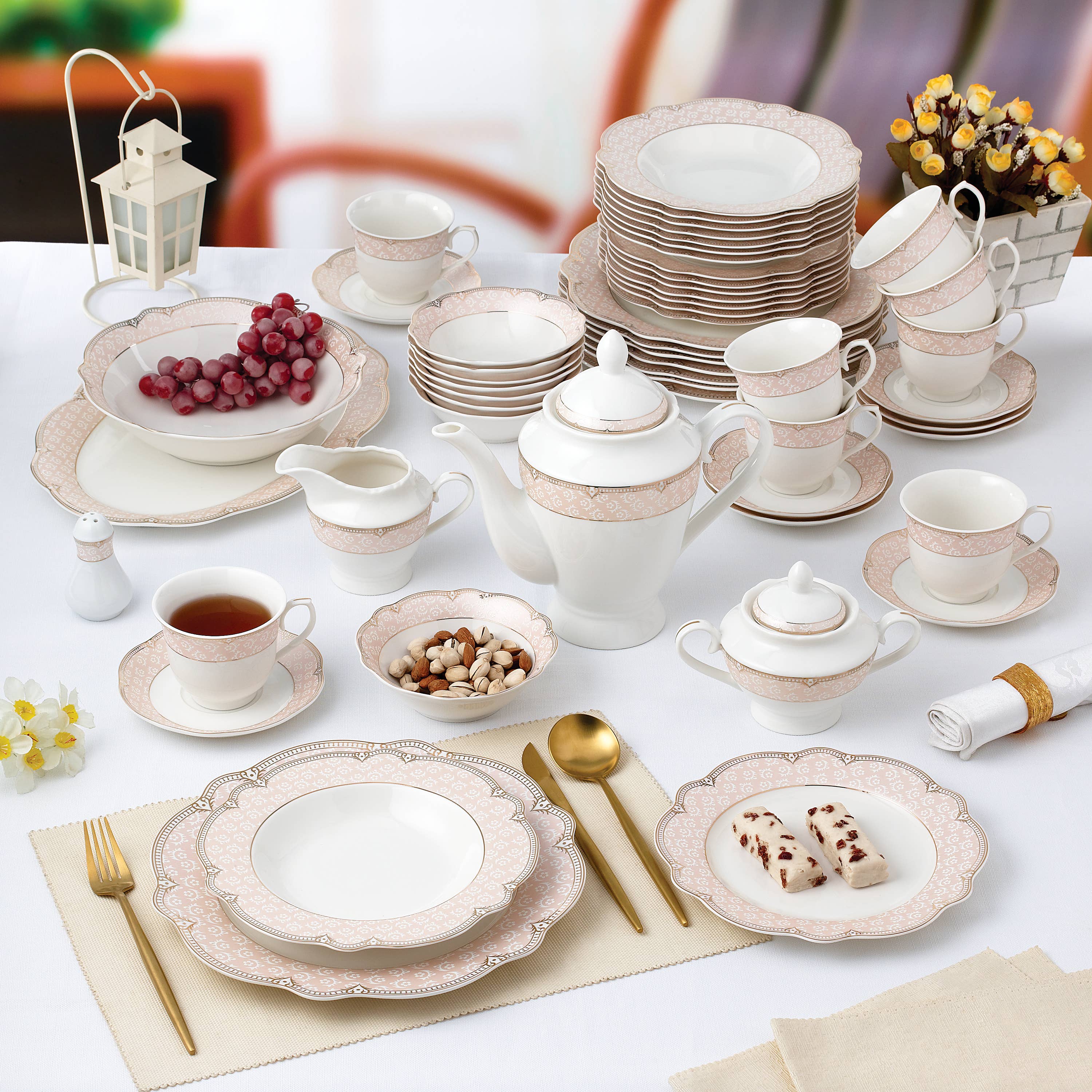 Gifts Plus - Wholesale Dinnerware Set - "Sandra" #10522G-57 (Pack 1)5