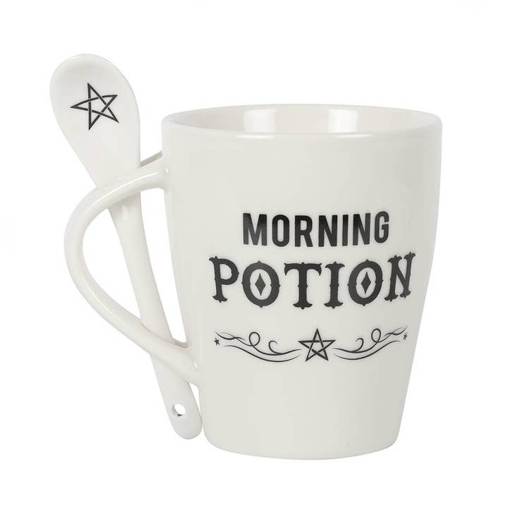 Something Different Wholesale - Wholesale Coffee Mug - Morning Potion Mug and Spoon Set1