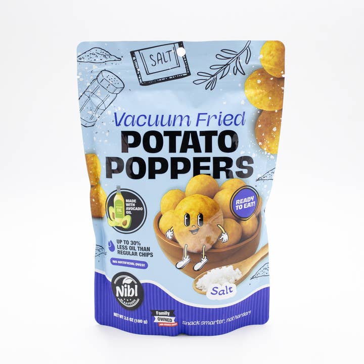 Salted Potato Poppers for wholesale by Nibl by Aji Foods