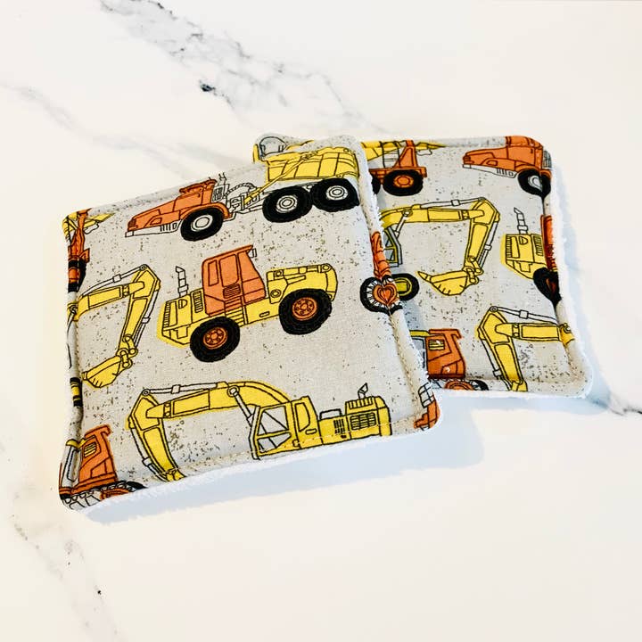 Heavy Equipment Unsponges (Bamboo Core) for wholesale by Crafted with Some Crazy