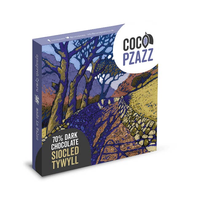 VEGAN Siocled Tywyll / 70% Dark Chocolate 80g for wholesale by Coco Pzazz