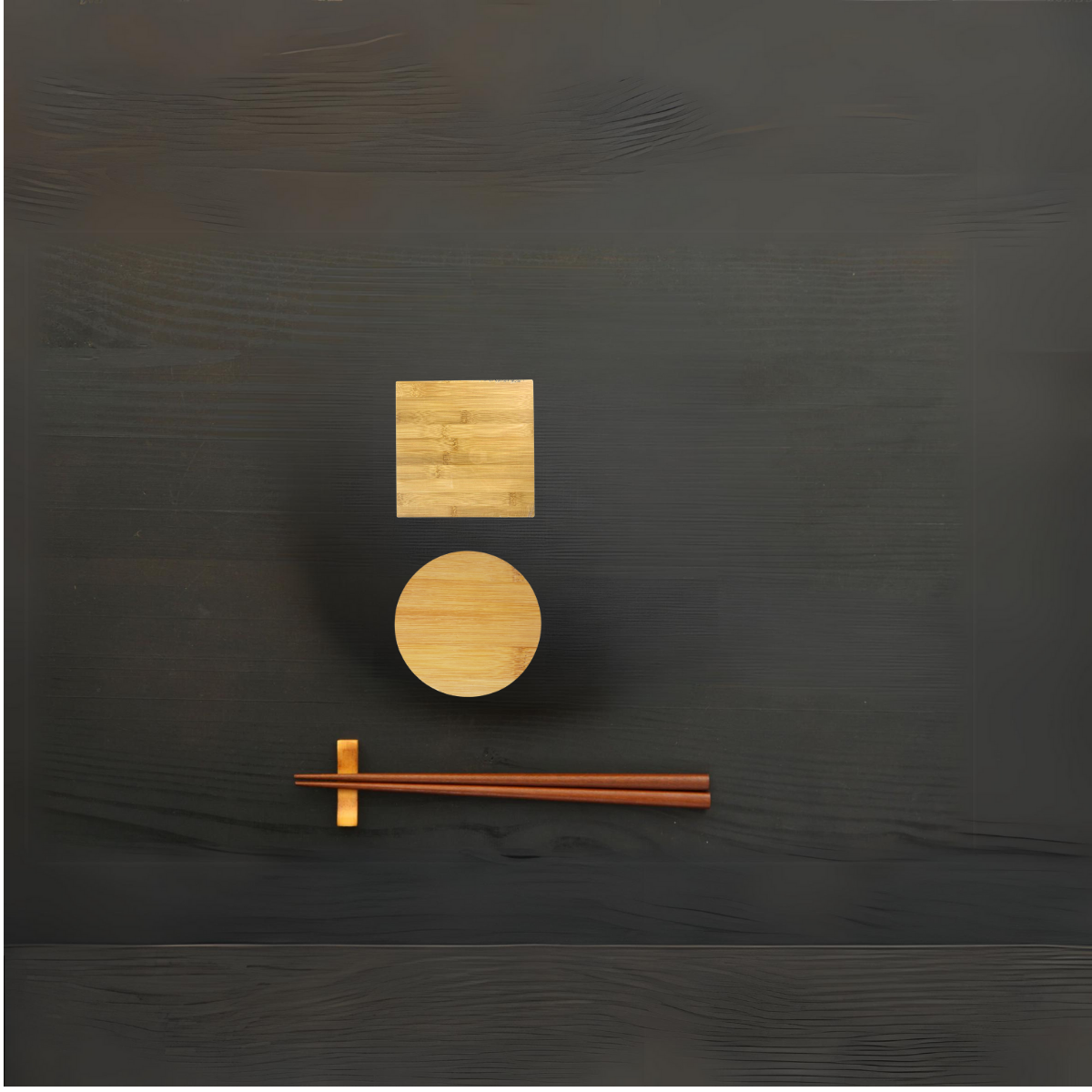 INVISION - Wholesale Coasters - 72pc Bulk 4" Bamboo Coasters – Blank for Custom Engraving20