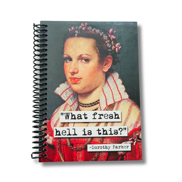 Dorothy Parker Fresh Hell Notebook for wholesale by ChicalooKate