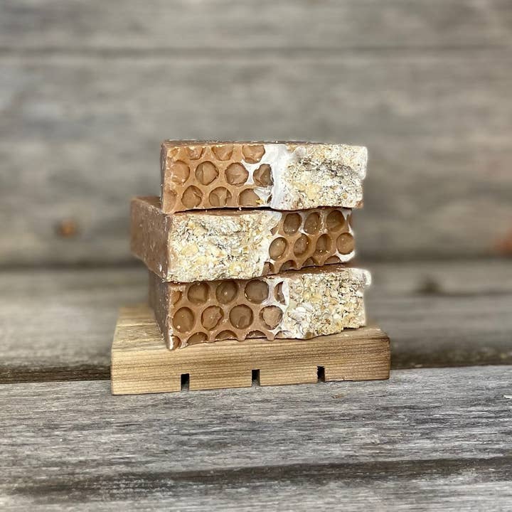 White Goat Skincare LLC - Vente Pains de savon - Savon en barre au lait de chèvre, miel et avoine2