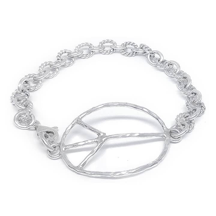 Bracelet Peace Link en argent sterling pour la vente par SITA