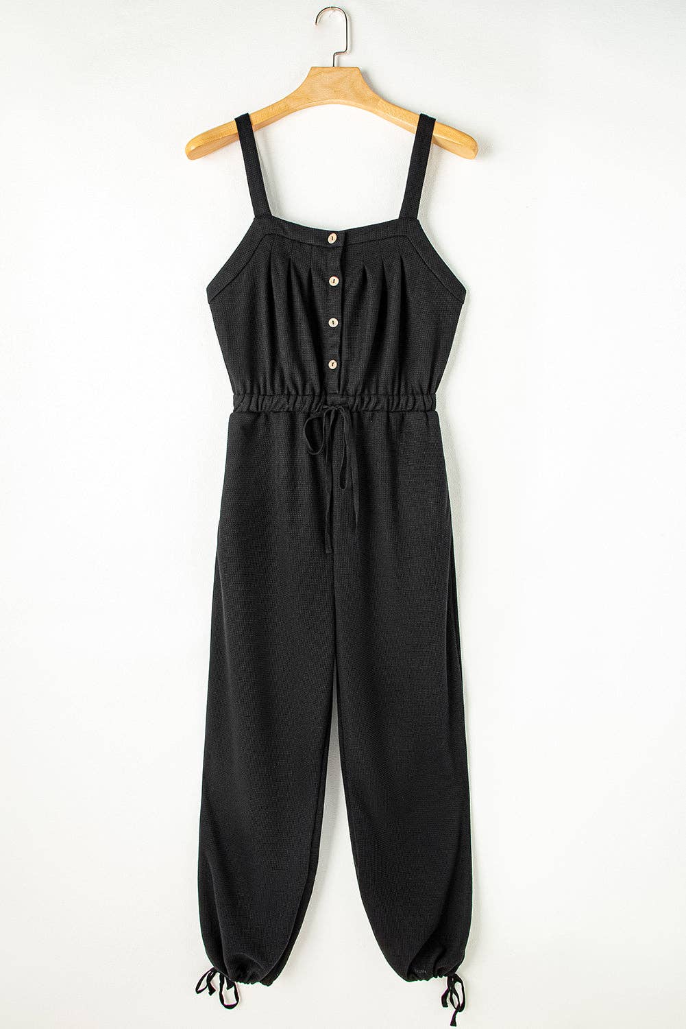 Lovesoft - Wholesale Jumpsuit - Dames - Damesjumpsuit met geknoopte bandjes, knopen en structuurstof met trekkoord12